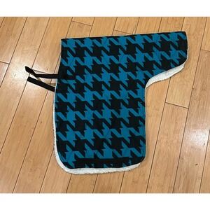 NWOT Black & Teal English Saddle Pad